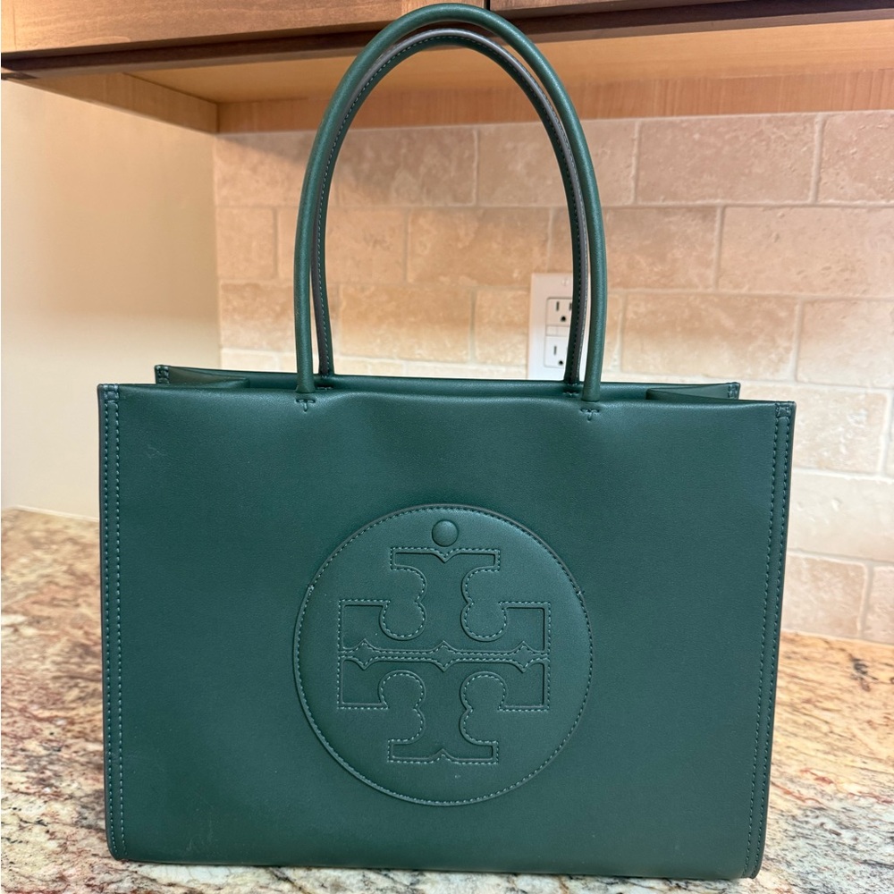 Tory Burch Green Tote Bag